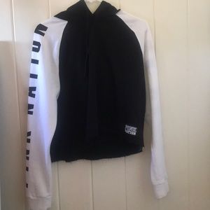 PINK Nation cropped hoodie